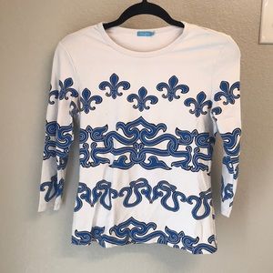 J. McLaughlin stretchy blouse